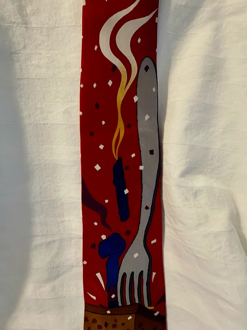 The Beatles Red Novelty Birthday Print Tie